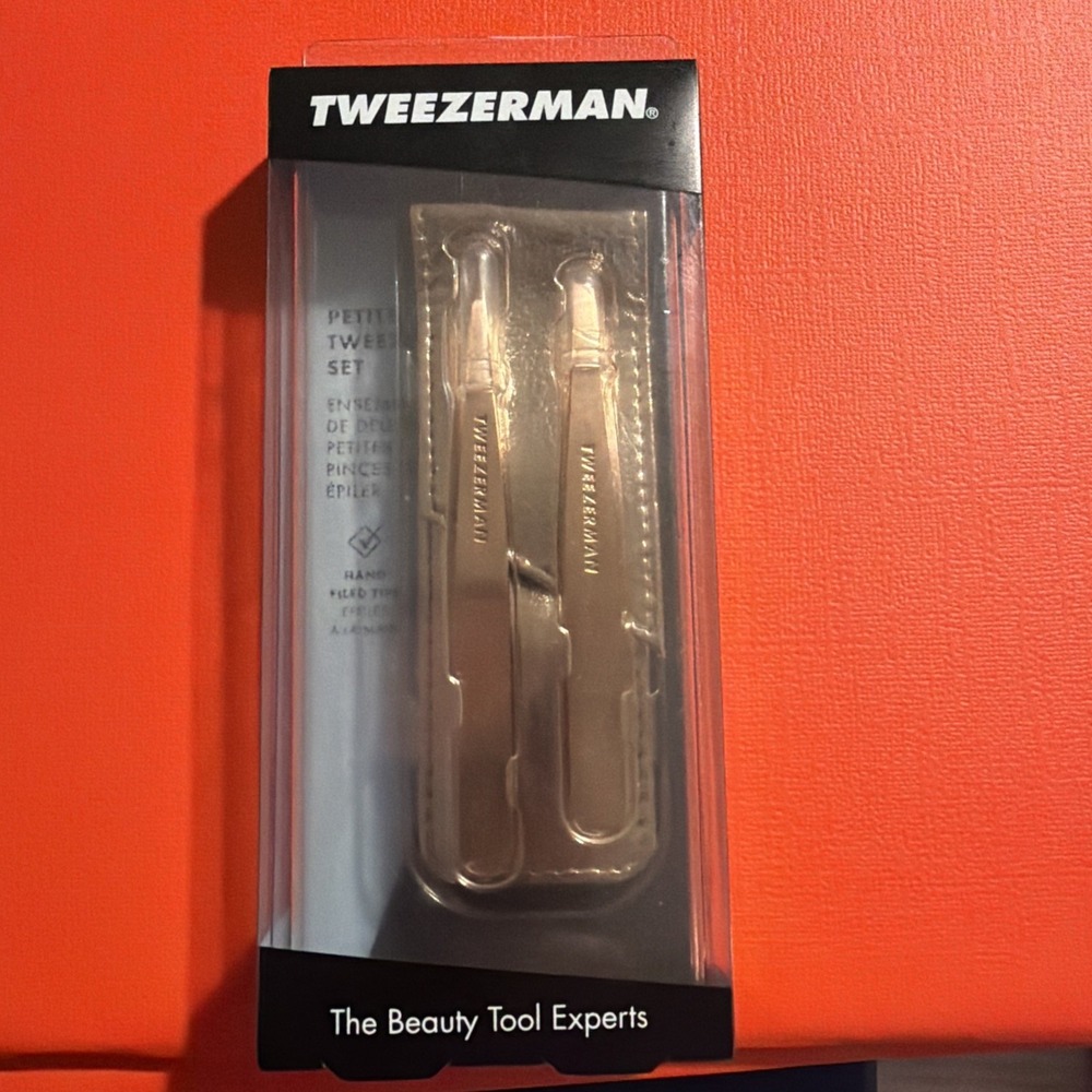 Tweezerman Petite Tweezer Set Rose Gold 4048-RSGR New in Box Sealed